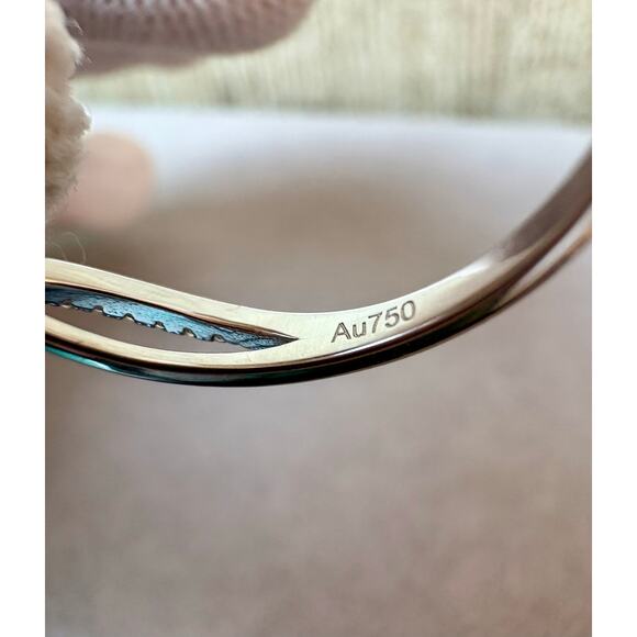 NEW 1ct Aquamarine Moissanite in AU750 -sz.8.25 - Picture 4 of 9